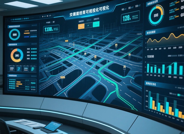 實(shí)時(shí)交通數(shù)據(jù)可視化大屏幕.jpg 實(shí)時(shí)交通數(shù)據(jù)可視化大屏幕.jpg